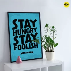 Stay hungry stay foolish steve jobs quotePoster Dot Badges