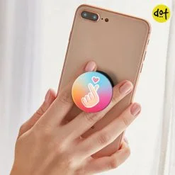 Alternative view of Finger Heart - K-pop - Dot Socket - Mobile Grip Holder