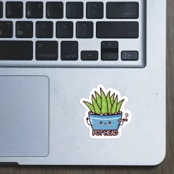 Alternative view of Pot Head - Laptop Sticker