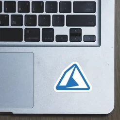 Alternative view of Azure - Laptop Sticker