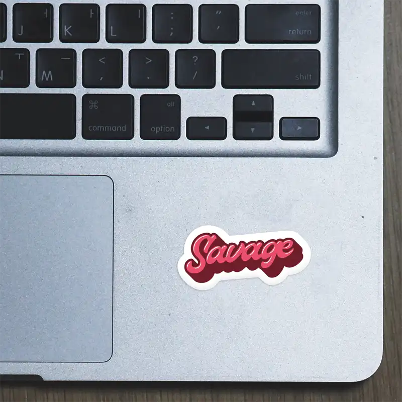 Savage - Laptop Sticker - Image 2