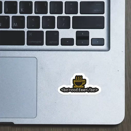 Break Coffee Break - Laptop Sticker - Image 2