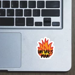 Alternative view of BTS Infires Man - Kpop - Laptop Sticker