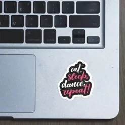 Alternative view of Eat Sleep Dance Repeat - Laptop Sticker