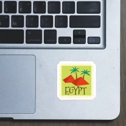Alternative view of Egypt Stamp - Laptop Sticker