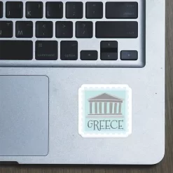 Alternative view of Greece Stamp - Laptop Sticker