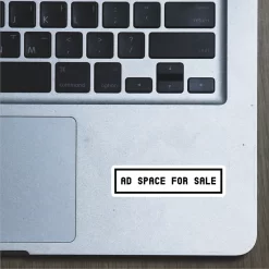 ad space for sale laptop sticker for digital marketers