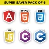 Programming Combo 6 - Pack of 6 Stickers