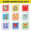Travel Stamp Combo - Pack of 9 Stickers