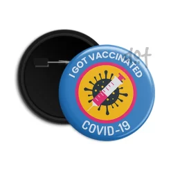 Covid 19 Vaccination Button Badges