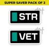 Sebastian Vettel and Lance Stroll Pack of 2 - Sticker