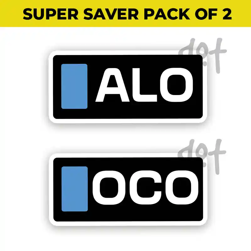 Fernando Alonso and Esteban Ocon Pack of 2 - Sticker