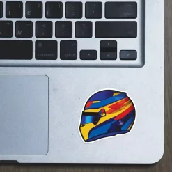 Alternative view of Fernando Alonso Helmet - Sticker