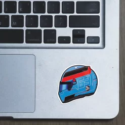 Alternative view of George Russell Helmet - Sticker