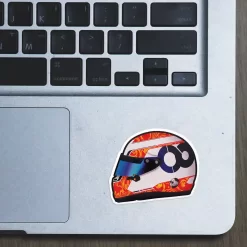 Alternative view of Yuki Tsunoda Helmet - Sticker