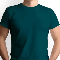 Basic Petrol Green - Crew Neck - T-shirt