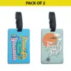 Luggage Tags Combo 6 - Bag Tags Pack of 2