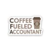 Coffee Fueled Accountant CFA - Laptop Sticker
