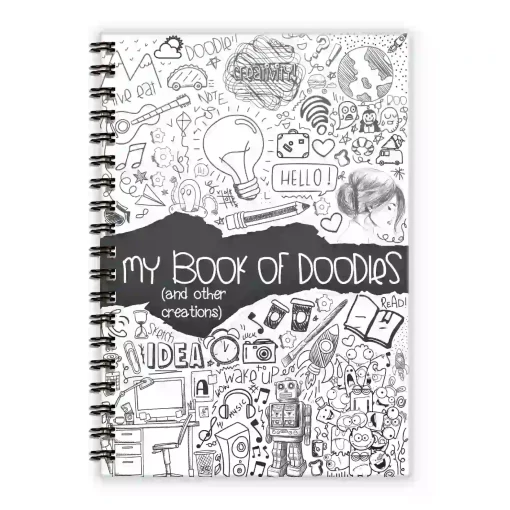 Doodle - Diary - A5 Notebook - Dot Badges