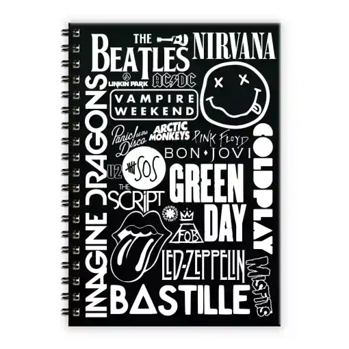 Best of Bands - Diary - A5 Notebook