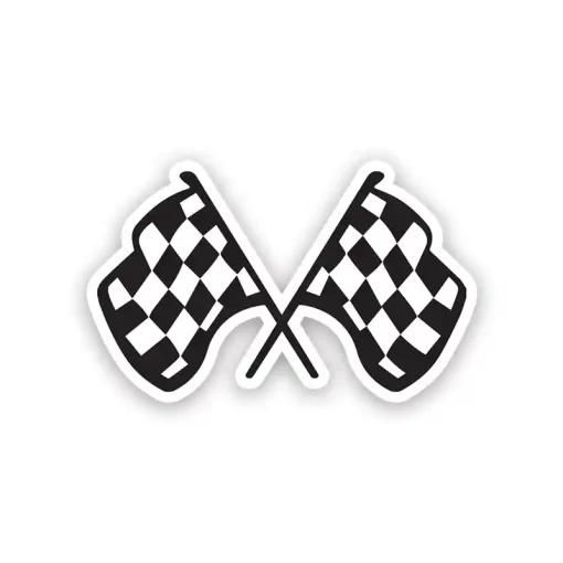 Chequered Flag - Sticker