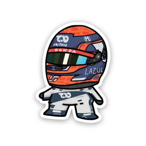 Yuki Tsunoda Chibi - Sticker