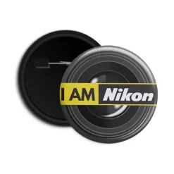 I am Nikon - Pin-back Button Badge