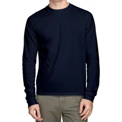 Alternative view of Basic Dark Navy  - Long Sleeve - T-shirt