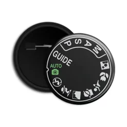Photo Mode - Round Pin Badge Button Badge