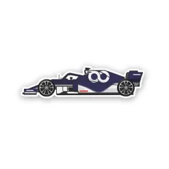 Team Dark Blue Car - Sticker