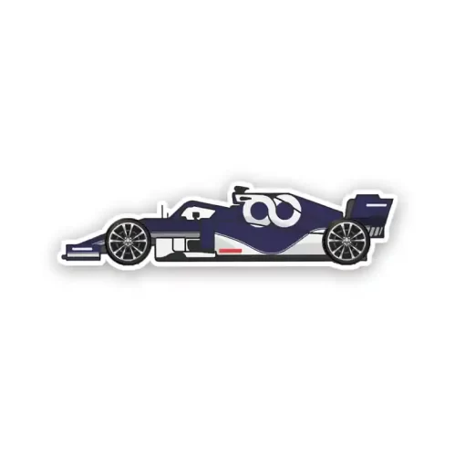 Team Dark Blue Car - Sticker