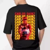 Carlos Sainz - Black Oversized - T-shirt Drop shouder Streetwear