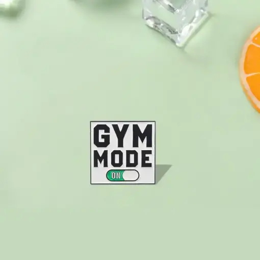 Gym Mode On - Brooch Enamel Pin - Image 2