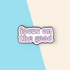 Alternative view of Focus On the Good - Brooch Enamel Pin
