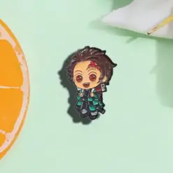 Alternative view of Tanjiro - Brooch Enamel Pin