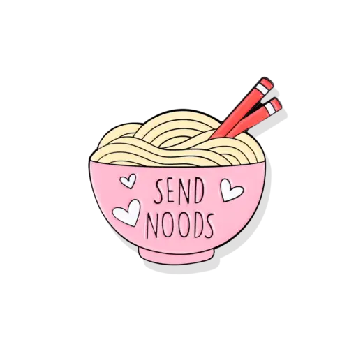 Send Noods - Brooch Enamel Pin - Image 2