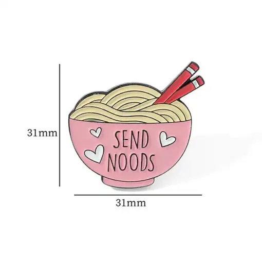 Send Noods - Brooch Enamel Pin - Image 3