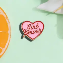 Alternative view of Girl Power - Brooch Enamel Pin