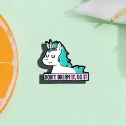 Alternative view of Don't Dream It Do It - Brooch Enamel Pin