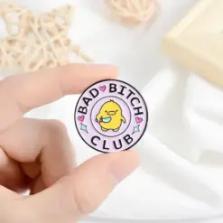 Alternative view of Bad Bitch Club - Brooch Enamel Pin