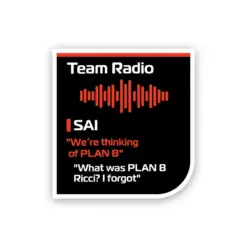 Team Radio - Carlos Sainz - Plan B