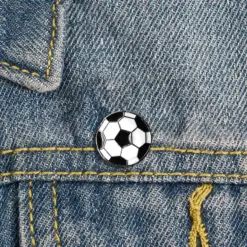Alternative view of Football - Brooch Enamel Pin