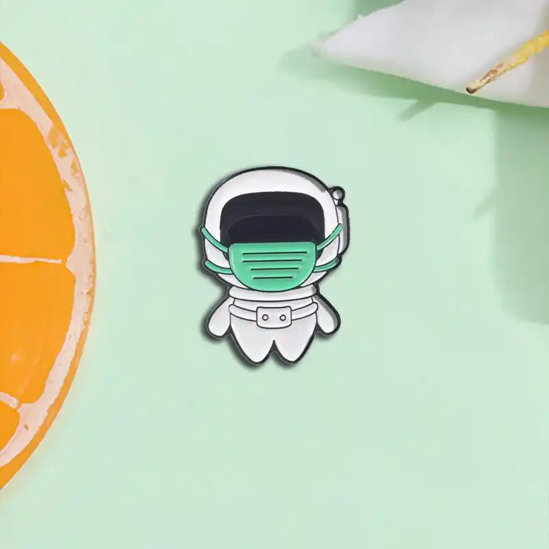 Spaceman Care - Brooch Enamel Pin - Image 2