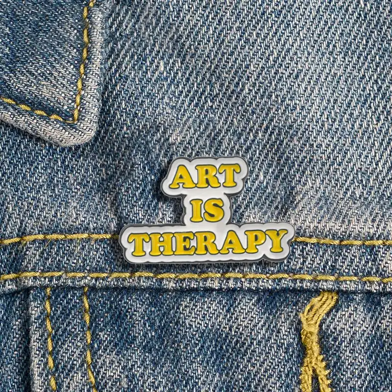 Art Is Therapy - Brooch Enamel Pin