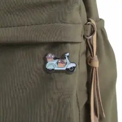 Alternative view of Flower Scooter - Brooch Enamel Pin