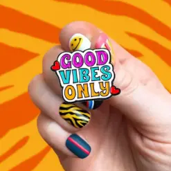 Alternative view of Good Vibes Only - Brooch Enamel Pin