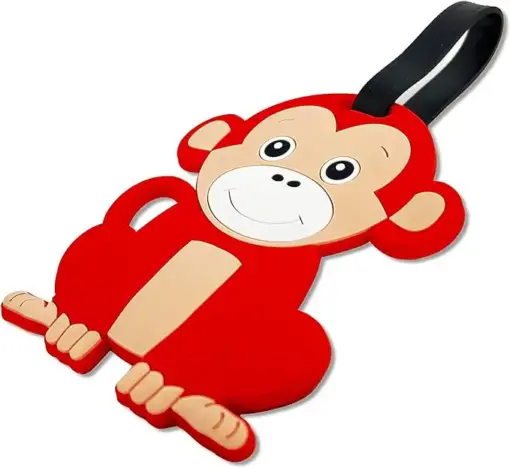 Luggage Tag - Monkey - Dot Badges