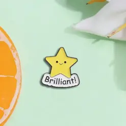 Alternative view of Brilliant Star - Brooch Enamel Pin