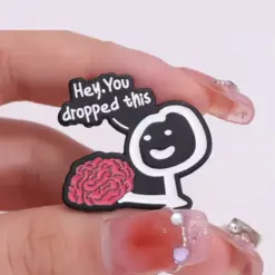 Alternative view of Hey You Dropped This - Brooch Enamel Pin