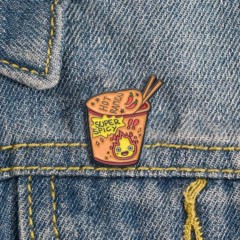 Super Spicy Ramen - Brooch Enamel Pin - Image 2